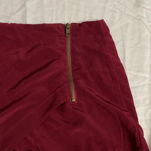 Forever 21 Maroon Wrap Front Skort - Picture 4 of 7